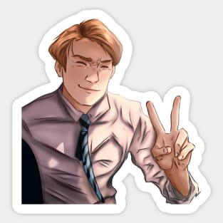 Nick Nelson Peace Sign Sticker